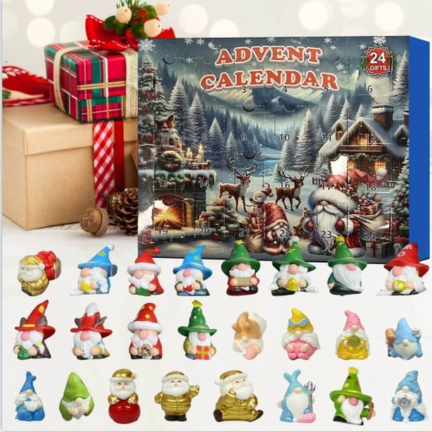 Seyotauo Halloween Gnome Advent Calendar 2025,24 Day Halloween Countdown Calendar with 24Pcs Collectible Gnome for Kids Boys Girls Adult Teens,Gnome Ornaments Decorations Gifts