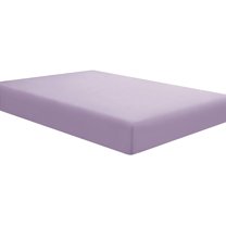 Amay 800 TC Organic Cotton Full Size Fitted Sheet ( 54X75 ) Fits Mattress Upto 28-30 inches Deep Pocket, Lavender Solid