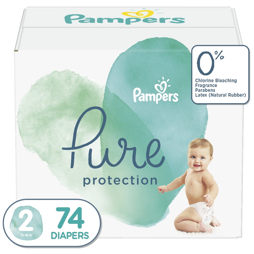 Pampers Pampers Pure Protection Diapers Size 2 74 Count