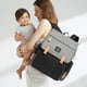 thumbnail image 3 of Decoración del hogar, bolsa de almacenamiento, cesta de almacenamiento, bolsas de pañales para mamá, gran capacidad, bolsas de viaje con cambiador, bolsas de lactancia para bebés, maternidad, gris sól, 3 of 5