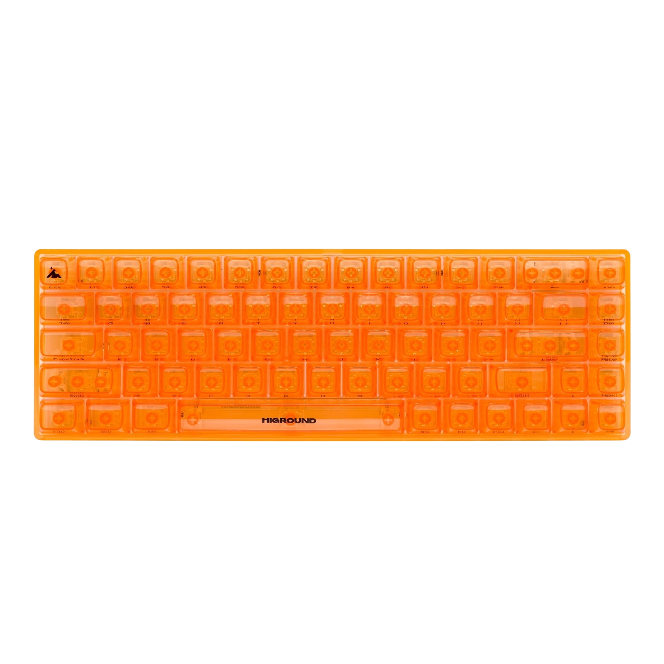 Higround Basecamp 65 Clear Topaz Mechanical Wired Keyboard, Silent Glacier Switch