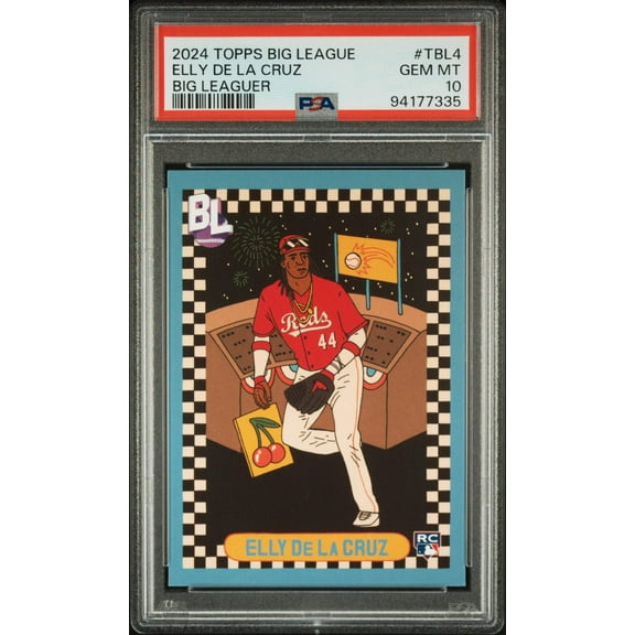 Graded 2024 Topps Big League Elly De La Cruz #TBL4 Big Leaguer Rookie RC Baseball Card PSA 10 Gem Mint