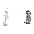 thumbnail image 1 of Figura de escritorio de bailarina de ballet, estatua de caballero, adorno de resina, escultura moderna, base estable, ideal para el hogar, la oficina,, 1 of 8