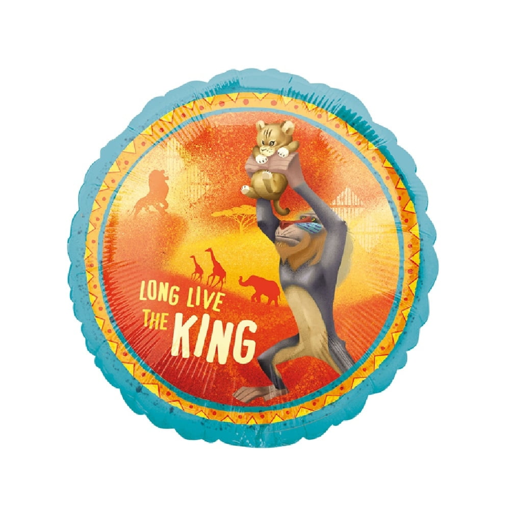 18 inch Foil Party Stock Lion King Round Balloon 