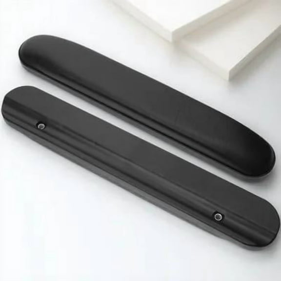 STOBOK 1 Pair of Arm Rest Pads for Office Chairs Black Contoured Support Wrists