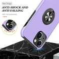 thumbnail image 3 of JTCASES for iPhone 15 Plus Case, Car Mount Bracket 2-layer Hybird Shockproof PC TPU Anti-fall Slim Fit Lightweight Magnetic Cover for iPhone 15 Plus（6.7" 2023) - Purple, 3 of 7