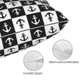 thumbnail image 3 of Honeii Nautical Anchors1 Print Pillow Cases,Plush Throw Pillow Covers,Decorative Pillowcase for Sofa, Couch, Living Room-14"x20", 3 of 6