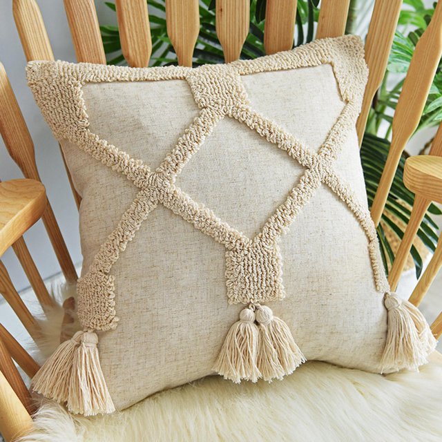 Funda de Almohada Cuadrada Decorativa BLESIY 18x18 pulgadas