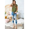thumbnail image 4 of Summer New Street Fashion Round Neck Tied Short Sleeve Casual T-Shirt Trend Ladies Top, 4 of 6