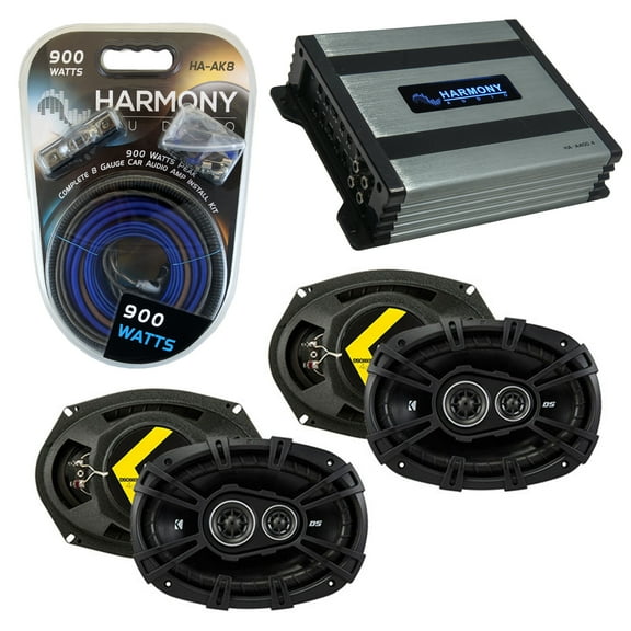 Fit Mitsubishi Eclipse 06-12 Speaker Replacement Kicker (2) DSC693 HA-A400.4 Amp