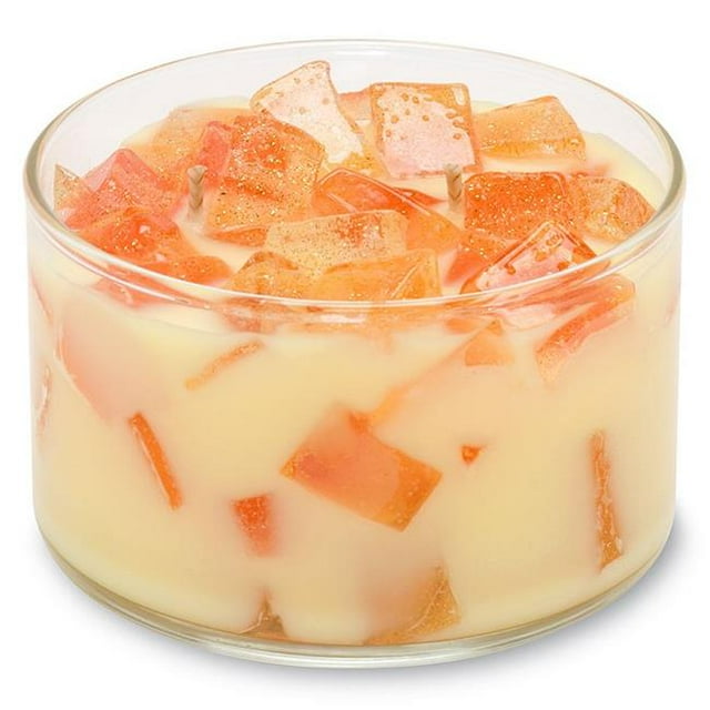 Pamplemousse 9,5 oz Deux Mèches Couleur Bougie Bol
