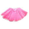 Pretend Play Dress Up Mozlly Pink 3 Layered Polka Dot Trim Flower Ballerina Tutu (Multipack of 3)