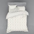 thumbnail image 2 of Anchor Duvet Cover Set, Maritime Pattern with Sea and Little Red Hearts Romance Love Ocean, Bedding Set with Shams and Fitted Sheet, 3 Sizes, by Ambesonne, 2 of 3