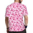 thumbnail image 2 of Rocae Breast Cancer Ribbons Awareness for Men's Mesh Quick-Dry Short Sleeve Workout T-Shirt,Mens Crew Neck Tee Lightweight Soft Classic T Shirts 6X-Large, 2 of 9