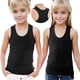 thumbnail image 2 of Penkiiy Chicas Tank Top, Cuello Redondo Suave Sin Mangas Camiseta Atlética para Niño 4 Años Negro, 2 of 6