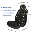 thumbnail image 3 of Honeii Star Silver Glitter Print Car Seat Cover,Car Interior Covers,Universal Fit Seat Protector, Compatible with Most Cars, SUVs, Trucks, and Vans, 3 of 5