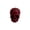 A001- Wine, variant on Halloween Candle 2 Inch Spooky Skull Decorative Candle Gothic Halloween Decor for Halloween Home Decor Indoor Burgundy Spooky Ambient Party Tabletop Accent, 1 Pack