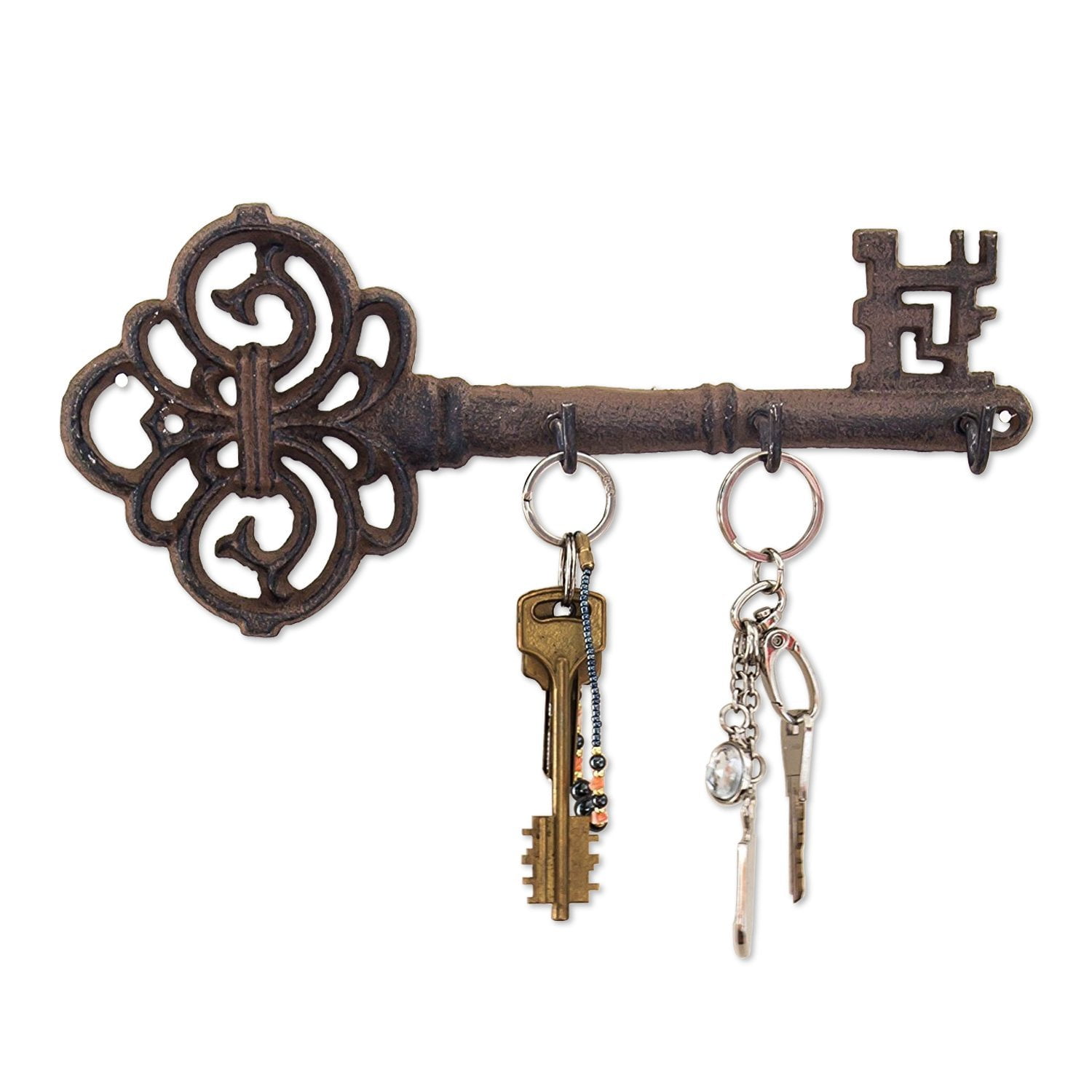 25x Mini Bronze Vintage Coat Hangers Wall Mounted Entryway Key Hooks With Screws 