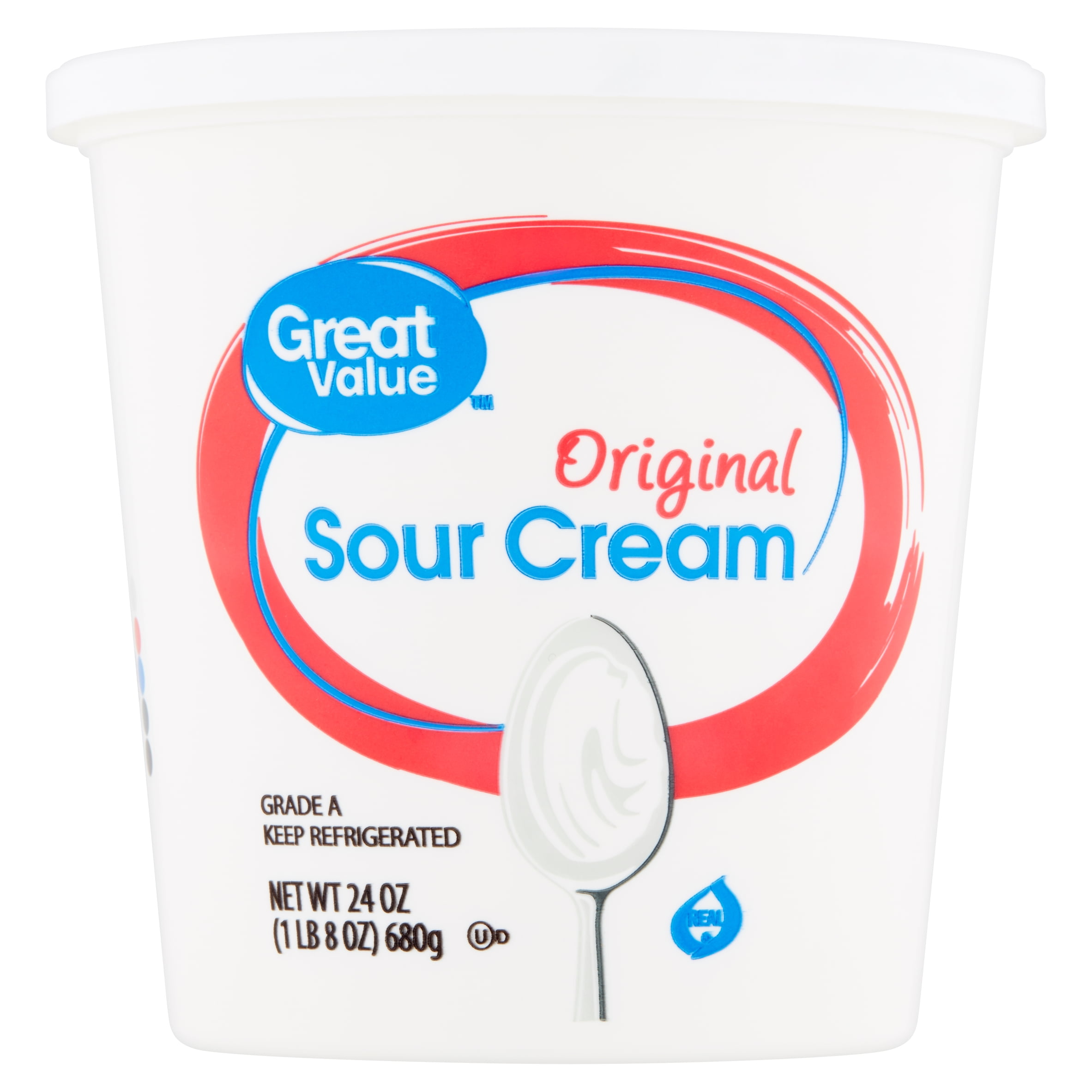 Great Value Original Sour Cream 24 Oz Walmart Com Walmart Com