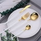 thumbnail image 3 of Juego de Cubiertos de acero inoxidable 18/10 YONGSHENG oro blanco Cuchillo Tenedor Cuchara, 3 of 5