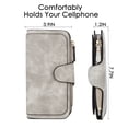 thumbnail image 5 of Egoelife Women Wallet Soft PU Leather Trifold Purse Large Capacity Credit Card Holder Zipper Coin Pocket Clutch with ID Window, 5 of 7