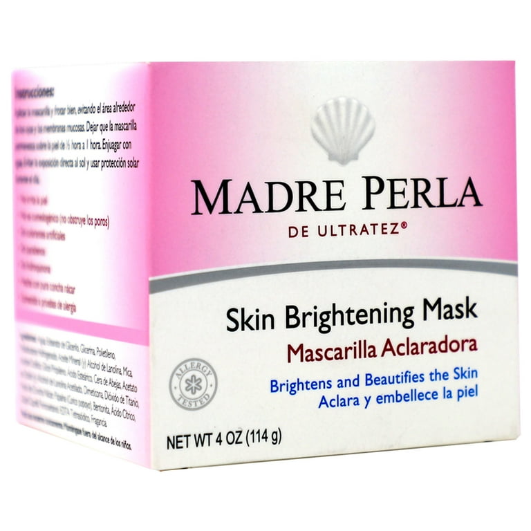 MASK POWDER パラベンフリー 4個セット Madre Perla De Ultratez Skin Brightening Face Mask, 4 oz, Mother