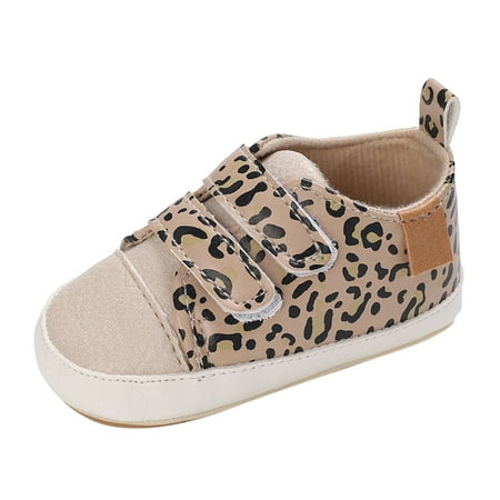 

Summer Children Infants Toddler Shoes Boys Girls Floor Sports Flat Sole Light Hook Loop Leopard Print Child Footwear