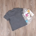 thumbnail image 6 of Douhoow 3-5Y Baby Short Sleeve T-shirt Letter Print Round Collar Gray Tops Kids Summer Tee, 6 of 7