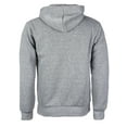 thumbnail image 2 of Men's Cotton Blend Zip Up Drawstring Fleece Lined Sport Gym Sweater Hoodie (Light Grey,XL), 2 of 2