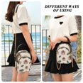 thumbnail image 6 of FORMRS Crossbody Bag for Women Shoulder Cell Phone Purse with Zipper, Beige Christmas Gift Pattern, 6 of 7
