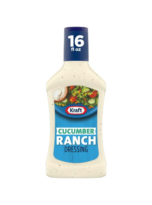 Kraft Cucumber Ranch Salad Dressing, 16 fl oz Bottle