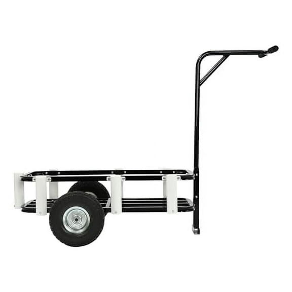 Beach Fishing Cart Beach Cart Heavy Duty Outdoor Fishing Wagon, Rolling Garden Cart with Solid Rubber Tires,200lbs Beach Wagon Cart Sand Cart with 7 Fishing Rod Holders