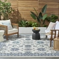 thumbnail image 4 of Nourison Essentials Outdoor Ivory Blue 6' x 9' Area Rug (6x9), 4 of 9