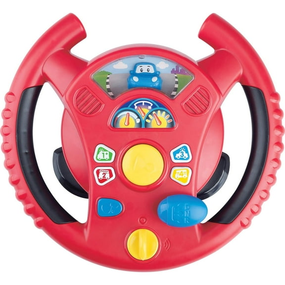 Kidoozie Rev 'N Learn Activity Wheel - Gear Up for Sensory & Learning Fun - Perfect for Your Little Driver Ages 2 