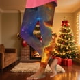 thumbnail image 6 of lcziwo Women Leggings High Waisted Tummy Control Butt Lifting Activewear Yoga Pants Funny Galaxy Graphic Print Tights Navy XL, 6 of 7