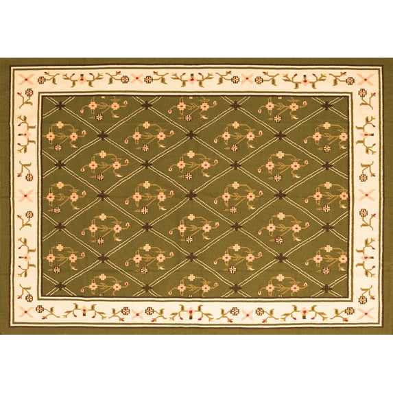 Ahgly Company Indoor Rectangle Abstract Orange Contemporary Area Rugs, 3' x 5'