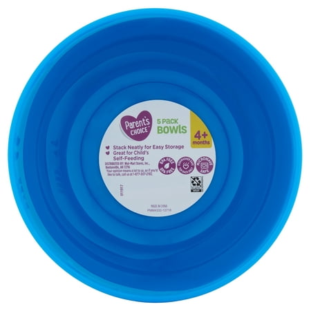 Parent's Choice Baby Feeding Bowls, 5 Pack