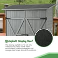 thumbnail image 5 of 56"L Gray Outdoor Storage Shed - Wooden Tool Storage with Lockable Door, Detachable Shelves, and Stylish Pitch Roof. Perfect for Organizing Your Garden and Backyard!, 5 of 9