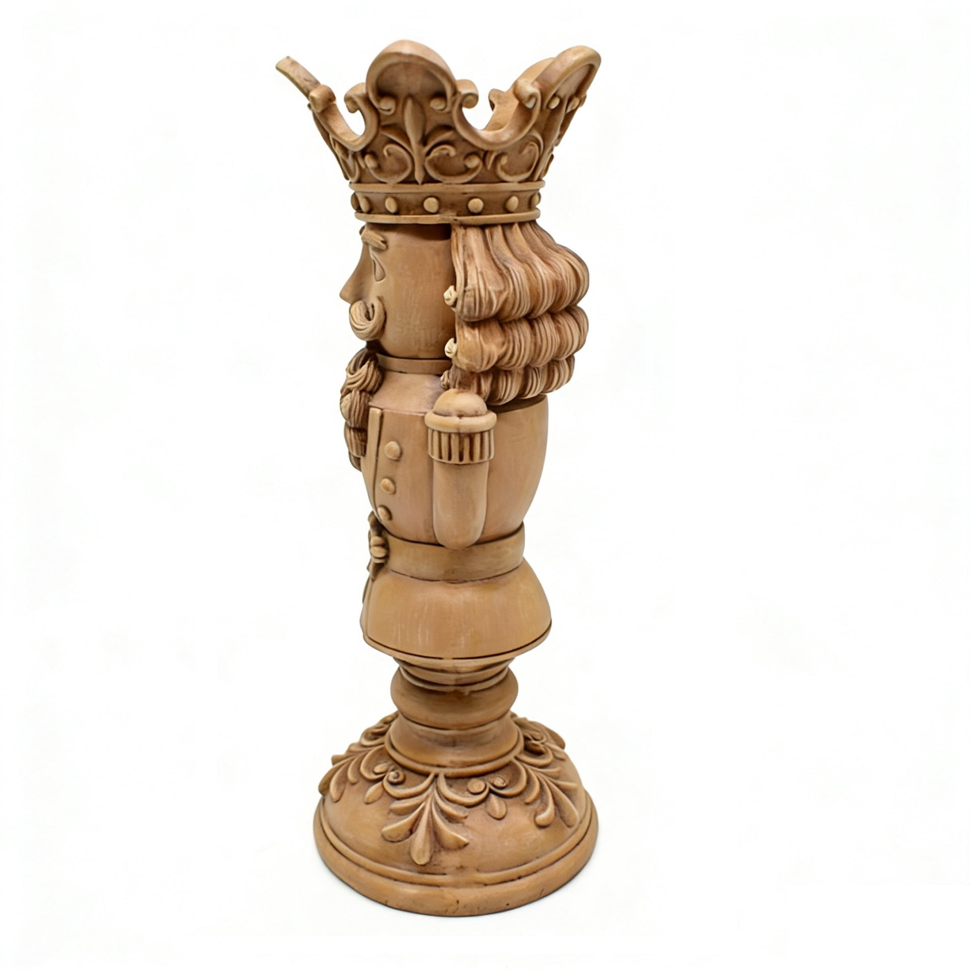 Brown Polyresin Nutcracker Christmas Pillar Candle Holder, 12", by Holiday Time