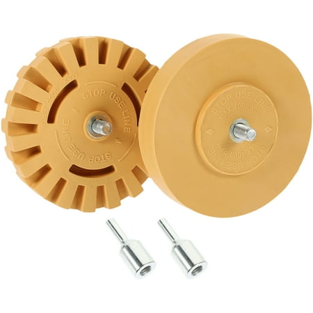 

2pcs Eraser Wheel Sticker Remover Tool Detailing Supply Glue Remover For Car