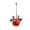 Red, variant on WMGHA Christmas Bells Decorations,Christmas Tree Ornament Metal Round Bells,Christmas Hanging Decorations With Bow & Red Berries, Xmas Hanging Bells for Christmas Tree Holiday Winter Party Wall
