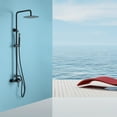 thumbnail image 3 of 2-Function Outdoor Shower System, Wall Mounted Shower Faucet Set with Rough-in Valve, 3 of 4