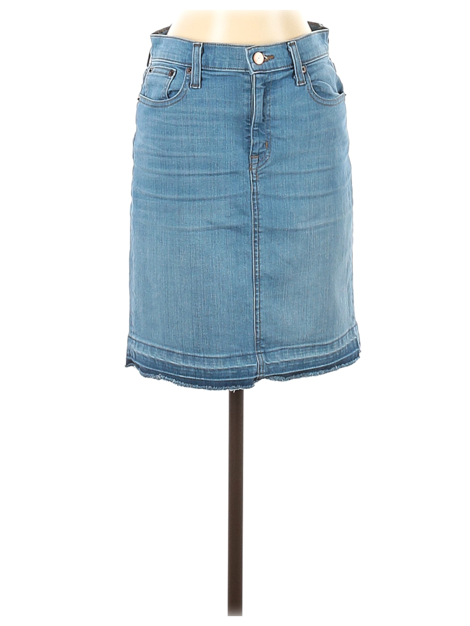 j crew denim skirt