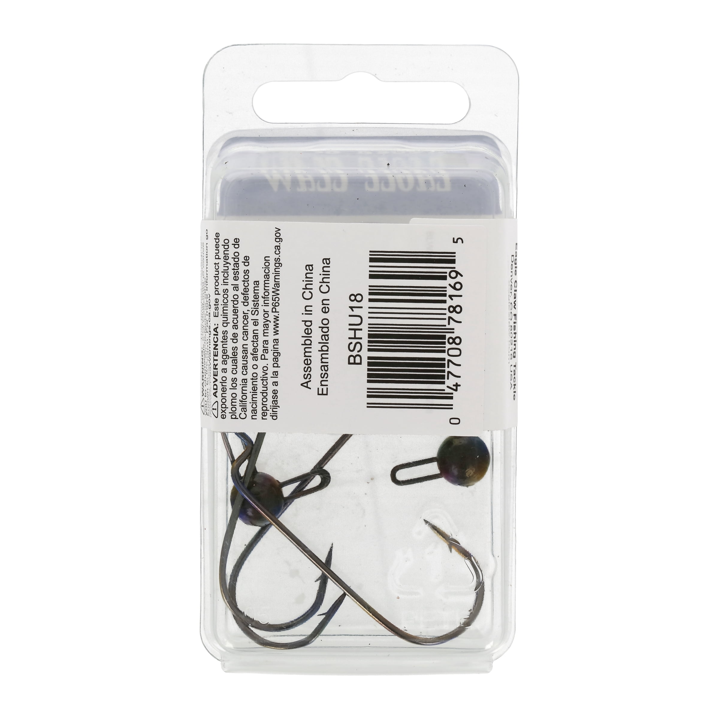 Eagle Claw Lazer Sharp Swing Head Fishing Jig, Green Pumpkin, 1/8 oz., BSHU18