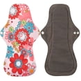 thumbnail image 2 of DEBGFS For Heavy Flow Bamboo Charcoal Reusable Menstrual Pads - Reusable Sanitary Pads | Reusable Panty Liners | Soft Cloth Menstrual Pads - 5 Pack Reusable Menstrual Pads (Extra Large),stylea, 2 of 5