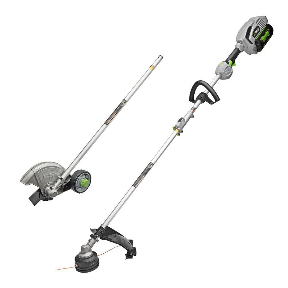 EGO POWER+ 56V Interchangeable Power Head 15" String Trimmer & 8" Edger Kit W/ 5.0Ah Battery