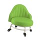thumbnail image 2 of Taburete bajo con ruedas, asiento con ruedas, taburete corto giratorio de 360  degree, taburete de polea de maquillaje, taburete de pedicura para garaje, Verde, 2 of 9