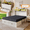 With 6" Cooling Foldable Mattress, variant on Queen Size Murphy Bed with LED Lights & Charging Station, Farmhouse Murphy Cabinet Bed with Storage Shelves & Drawer, Wood Hidden Folding Bed for Guest Room, White