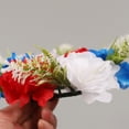 thumbnail image 4 of Sokhug Mini Wreath Red White & Blue Star Mixed Berries & Pip Berry Candle Rings, Patriotic Fourth of July Berries Candle Rings Small Wreaths, No Pillar Candle, 4 of 9