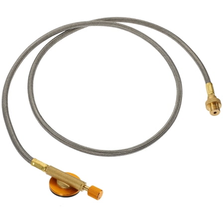 BESTYASH Adjustable Propane Regulator and Hose for Home Use, Compatible with Flat Top Gas Tanks